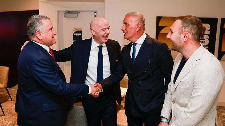 TFF Başkanı Hacıosmanoğlu, Infantino ve Isaac ile görüştü