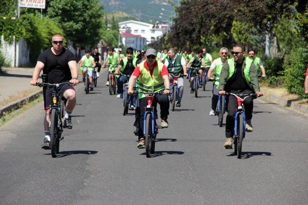 Bingöl’de bağımlılığa karşı pedal çevirdiler