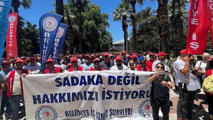 İzmir Büyükşehir Belediyesi’nde işçi eylemi