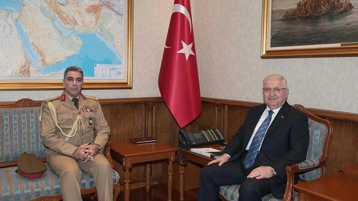 Bakan Güler, Irak'ın Ankara Askeri Ateşesi Tümgeneral Khalil ile görüştü