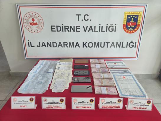 Edirne'de tefecilik operasyonu: 6 gözaltı