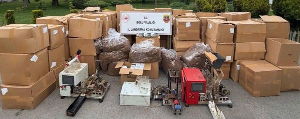 Bolu’da 2 ton kıyılmış tütün ele geçirildi