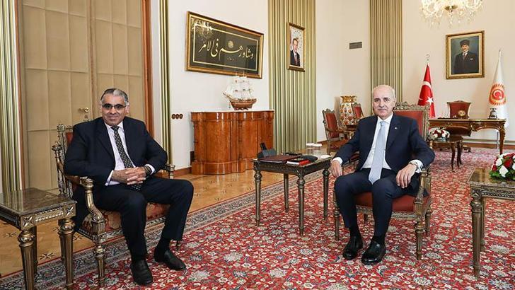 Kurtulmuş, Birleşik Krallık-Türkiye Parlamentolar Arası Dostluk Grubu Başkanı ile görüştü