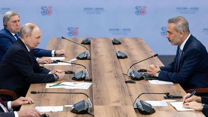 Dışişleri Bakanı Fidan, Rusya Devlet Başkanı Putin tarafından kabul edildi