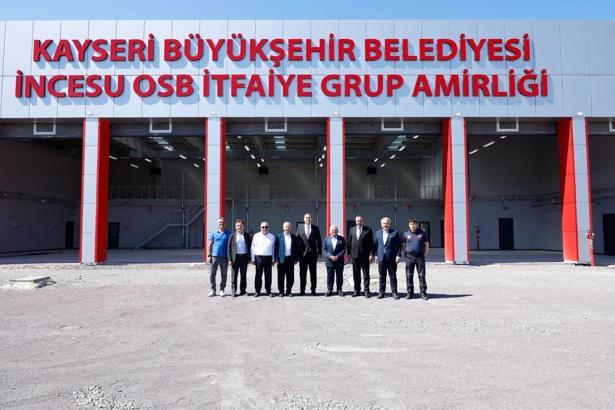 Başkan Büyükkılıç, İncesu’daki itfaiye binasında incelemelerde bulundu