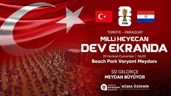 Milli maç heyecanı Varyant Meydanı'nda yaşanacak