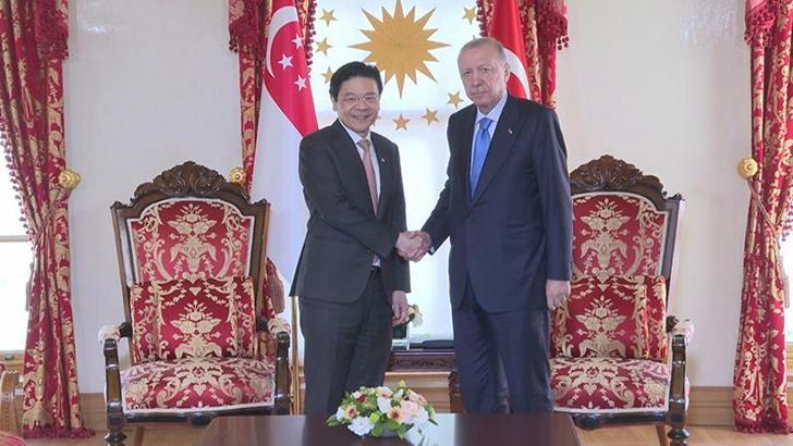 Cumhurbaşkanı Erdoğan, Singapur Başbakanı Wong'u kabul etti