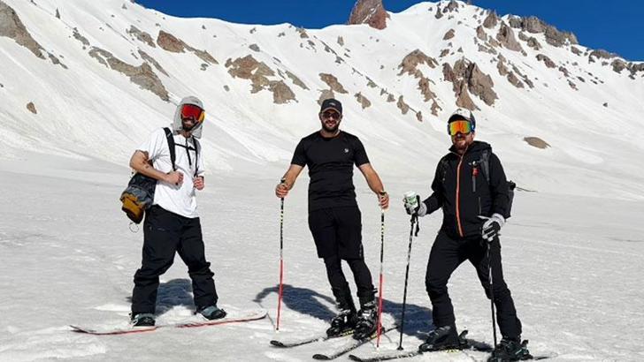 Erciyes’te haziran ayında kayak keyfi