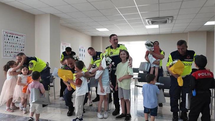 Düzce'de jandarma ekiplerine Babalar Günü sürprizi