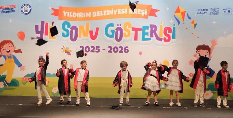 Yıldırım’da miniklerin mezuniyet coşkusu
