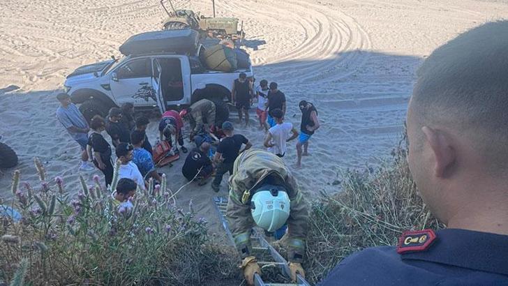 Çatalca'da paraşüt kayalıklara çarptı: 2 yaralı