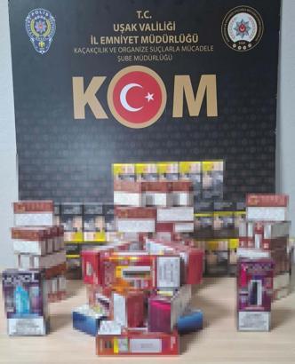 Uşak'ta kaçak tütün operasyonu; 1 gözaltı