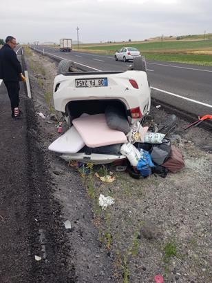 Nevşehir'de otomobil takla atıp devrildi; 4 yaralı