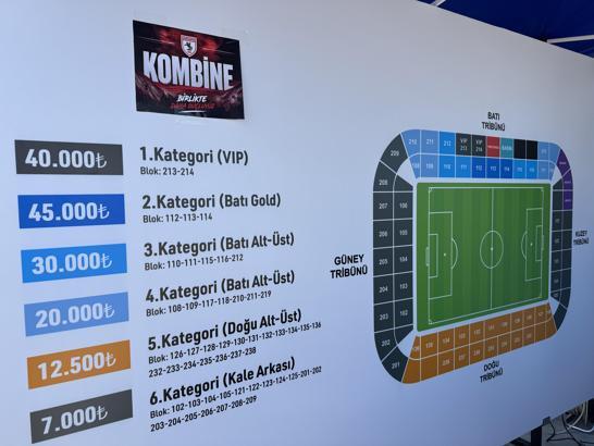 Samsunspor'da kombine satışları taraftar etkinliğiyle başladı