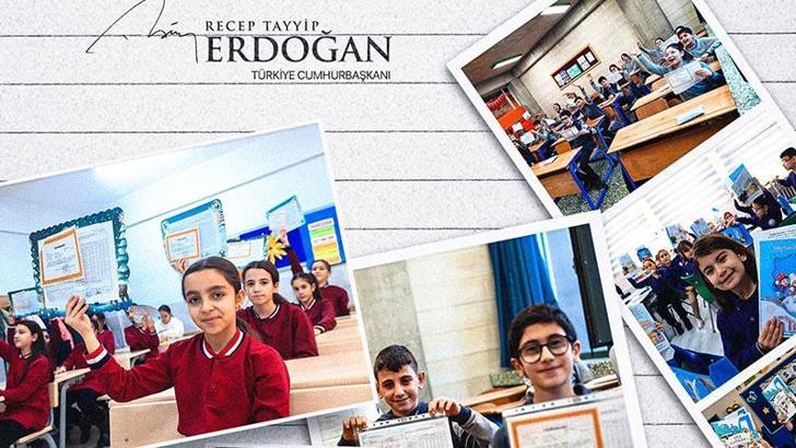 Cumhurbaşkanı Erdoğan’dan öğrencilere karne tebriği