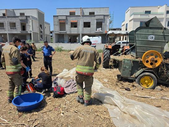 Saman makinasına kapılan Suriyeli işçi hayatını kaybetti