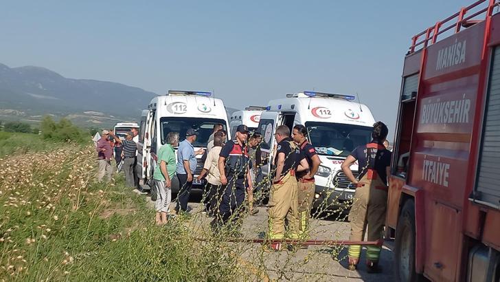 Manisa’da özel halk minibüsü devrildi: 6 yaralı