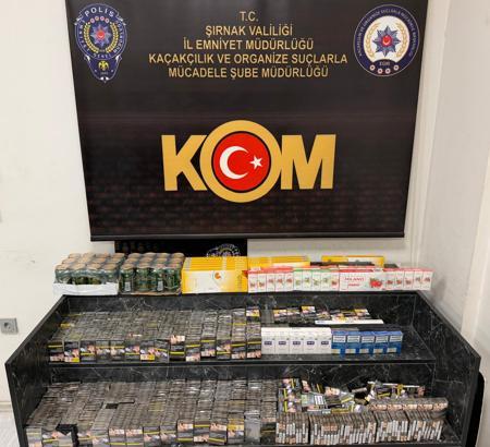 Şırnak'ta 9,7 milyon liralık kaçak ürün ele geçirildi
