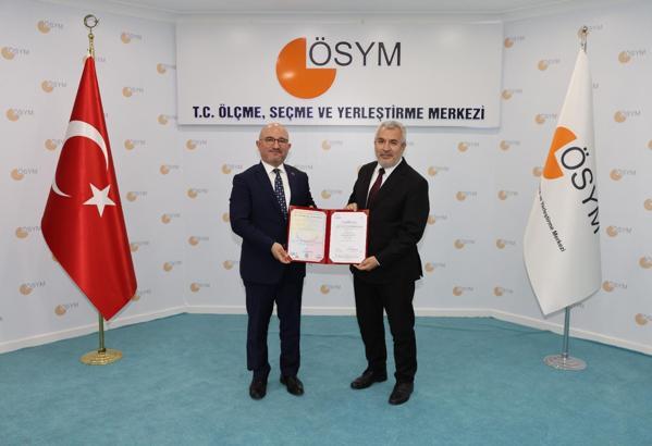 ÖSYM, 'Bilgi Güvenliği Sertifikası'nı yeniledi