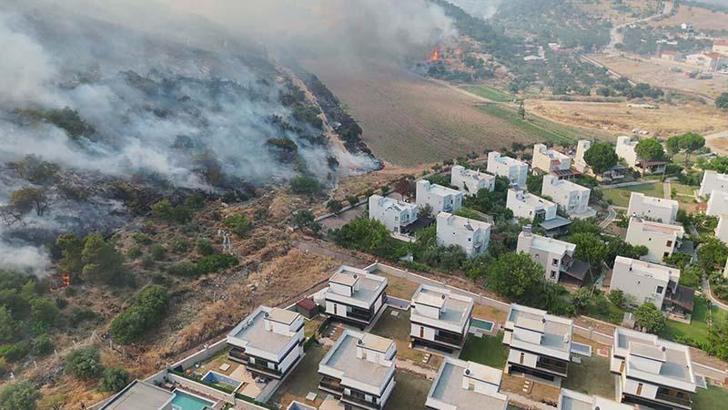 İzmir'de maki yangını