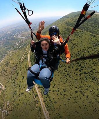 Down sendromlu Zekiye’nin yamaç paraşütü hayali gerçek oldu