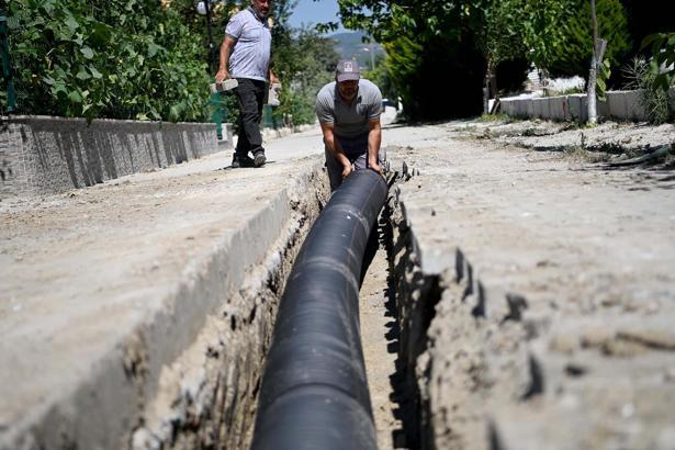 Kuşadası'nda altyapı hamlesi; Karova'ya 294 metrelik yağmur suyu hattı