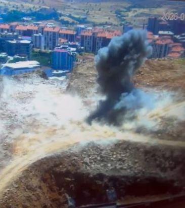 Şırnak'ta şantiye alanında bulunan 2 roketatar mühimmatı imha edildi