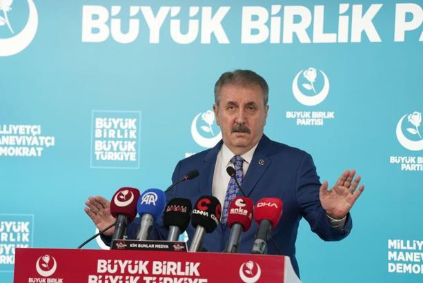 BBP Genel Başkanı Destici, basın toplantısında konuştu
