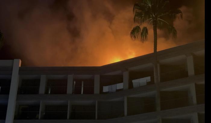 Alanya’da otel çatısında yangın