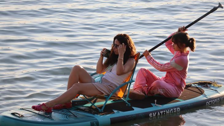 Sapanca Gölü’nde popülerleşen spor dalı; SUP