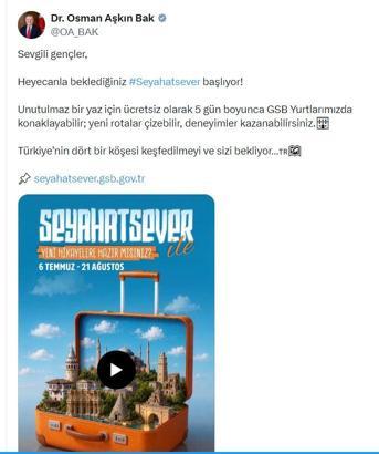 'Seyahatsever' projesinde başvurular başladı