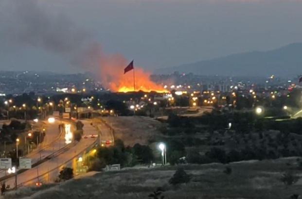 Ankara'da otluk arazide çıkan yangın söndürüldü