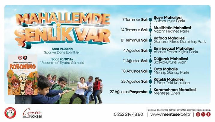 Menteşe Belediyesi'nden çocuklara özel yaz şenliği