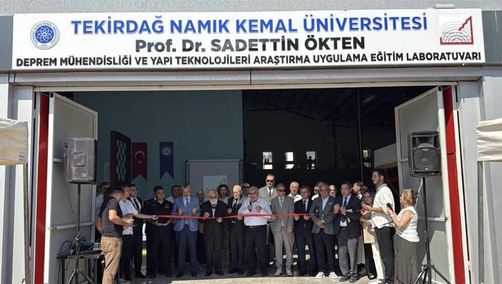 NKÜ'de 'Prof. Dr. Sadettin Ökten Deprem Mühendisliği ve Yapı Teknolojileri Araştırma Uygulama Eğitim Laboratuvarı' açıldı
