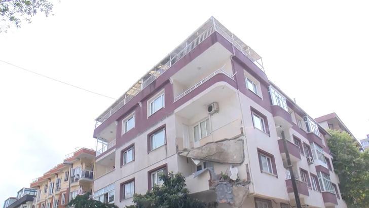 Küçükçekmece'de 5 katlı binada dairenin balkonu çöktü: Deprem oluyor zannedildi