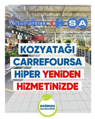Kozyatağı CarrefourSA Hiper, kapılarını yeniden ziyaretçilerine açtı