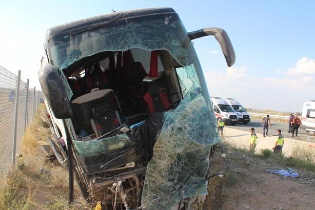 Aksaray’daki otobüs kazasında yaralılardan 1’i öldü, 9 kişinin tedavisi sürüyor