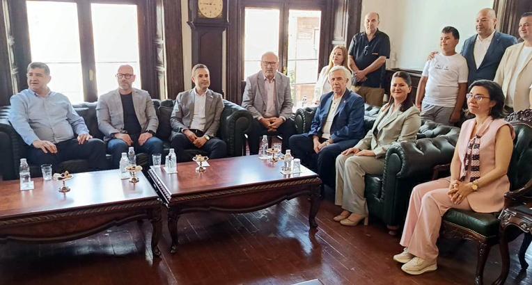 Mansur Yavaş, Kırkpınar Yağlı Güreşleri'ni izlemek için Edirne'ye geldi