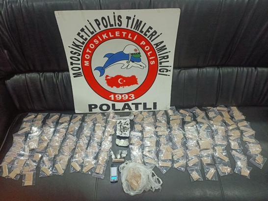 Polatlı'da 446 gram eroin ele geçirildi
