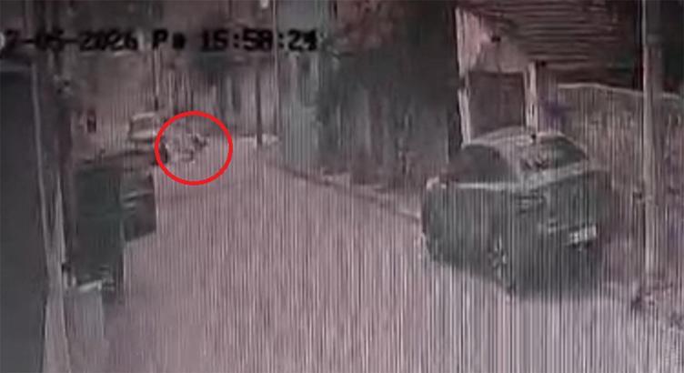 6 yaşındaki çocuğun yaralandığı kaza kamerada