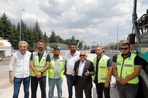 Başkan Büyükkılıç DSİ-Yeni Sanayi Katlı Kavşağı’nı inceledi