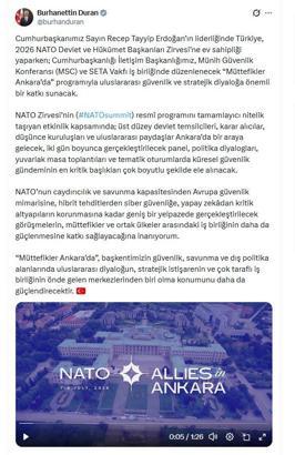 İletişim Başkanı Duran'dan 'Müttefikler Ankara’da paylaşımı
