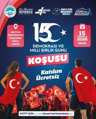 Kayseri’de 15 Temmuz Demokrasi ve Milli Birlik Günü koşusu düzenlenecek