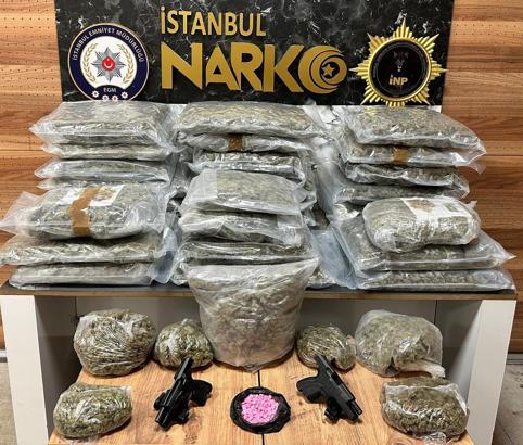 İstanbul’da düzenlenen operasyonda 116 kilo uyuşturucu ele geçirildi