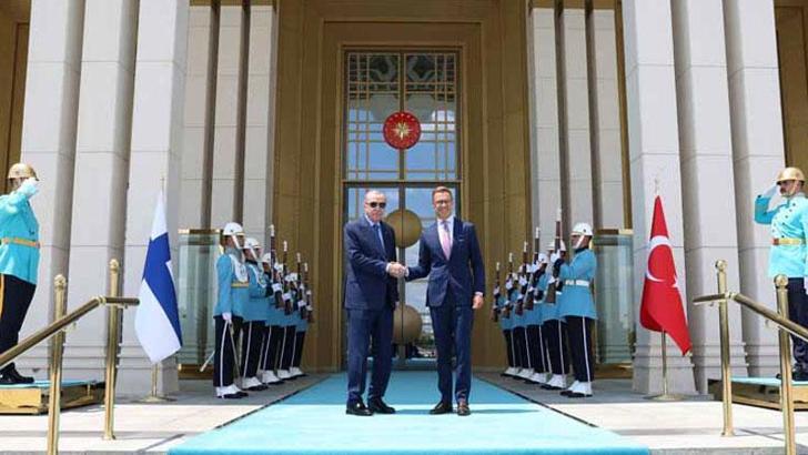 Cumhurbaşkanı Erdoğan, Finlandiya Cumhurbaşkanı Stubb ile bir araya geldi