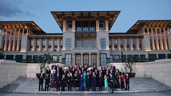 Cumhurbaşkanlığı Külliyesi’nde, devlet ve hükümet başkanları onuruna yemek