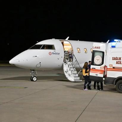 Kalp rahatsızlığı olan 4 aylık bebek, uçak ambulansla İstanbul’a sevk edildi