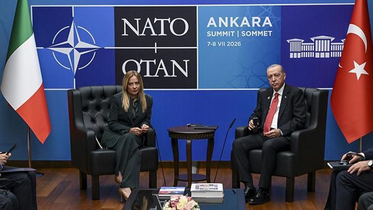 Cumhurbaşkanı Erdoğan, İtalya Başbakanı Meloni ile görüştü