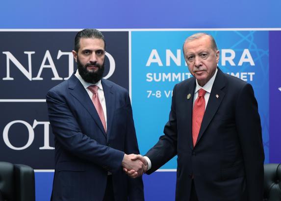 Cumhurbaşkanı Erdoğan, Suriye Cumhurbaşkanı Şara’yı kabul etti