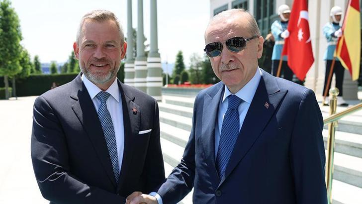 Cumhurbaşkanı Erdoğan, Slovakya Cumhurbaşkanı Pellegrini ile görüştü